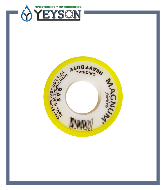 Teflón amarillo para gas
